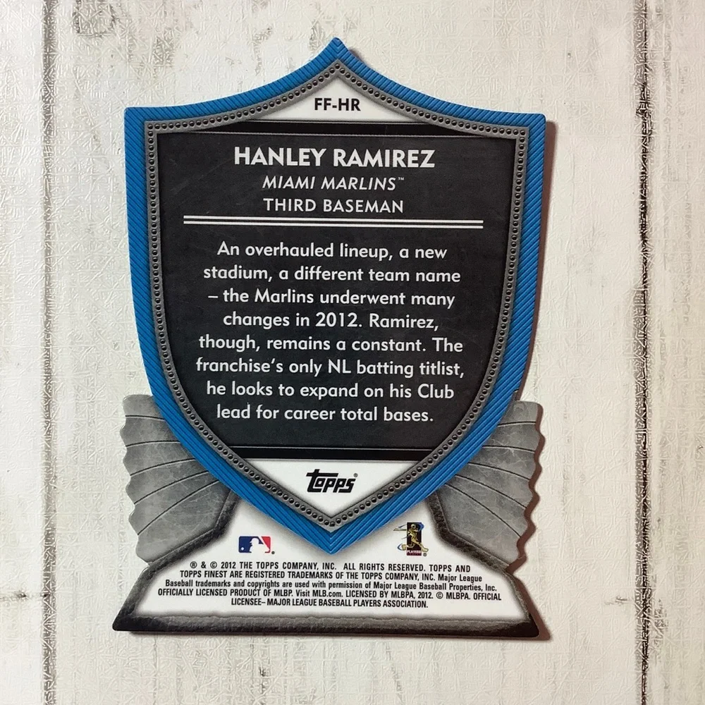 2012 Finest Faces of the Franchise #HR Hanley Ramirez - Miami Marlins